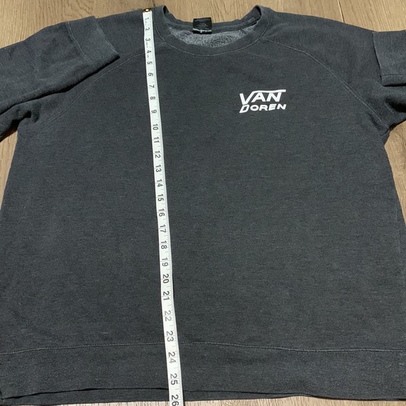 VANS Van Doren VANS tell a friend Washed Gray Conference Sweatshirt Size XL - Picture 4 of 4